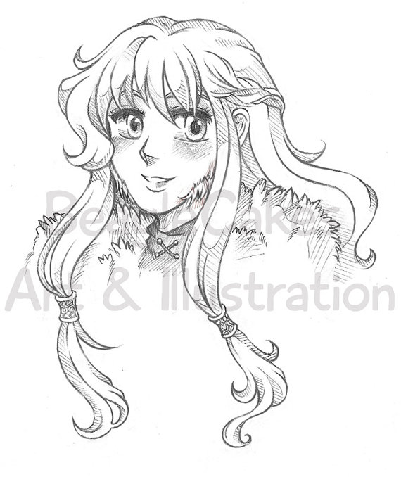 570x678 Custom Anime Portrait Anime Style Art Personalized Drawing