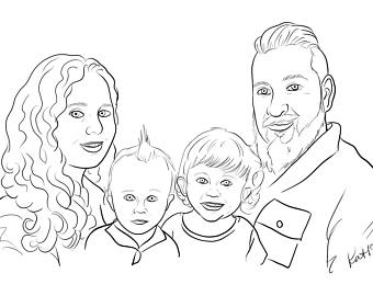 340x270 Custom Art Sketches Etsy