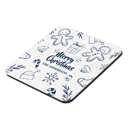 422x422 Personalized Lovely Christmas Sketch Coaster