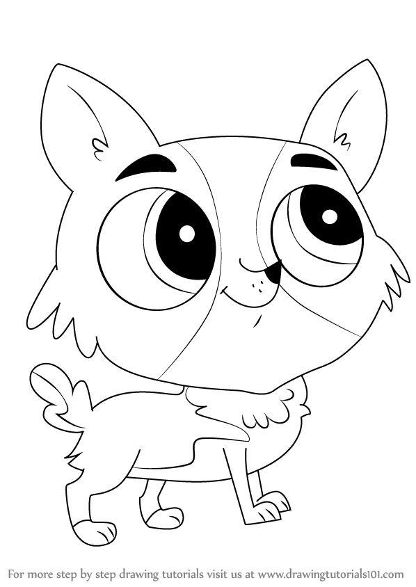 598x844 Learn How To Draw Tangier From Littlest Pet Shop (Littlest Pet
