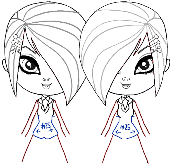 600x572 How To Draw The Biskit Twins