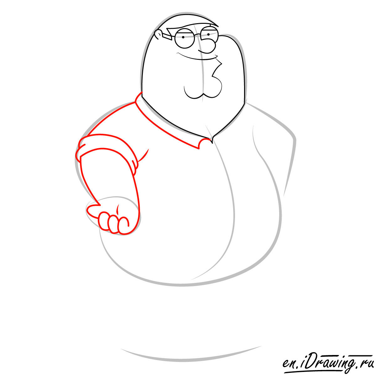 1200x1200 How To Draw Peter Griffin