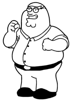 234x330 Peter Griffin Decal Sticker