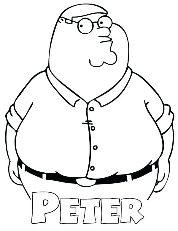 600x776 This Is Family Guy Coloring Pages Images Peter Griffin Coloring
