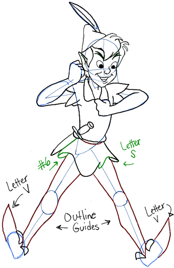 600x923 How To Draw Disney's Peter Pan With Easy Step By Step Drawing