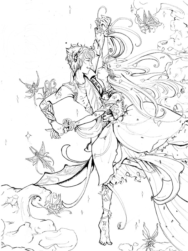 600x799 Peter Pan Painting By Le Artist Boheme