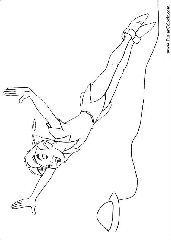 567x794 Drawings To Paint Amp Colour Peter Pan