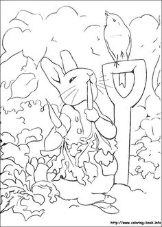236x330 Simple Line Drawing Peter Rabbit
