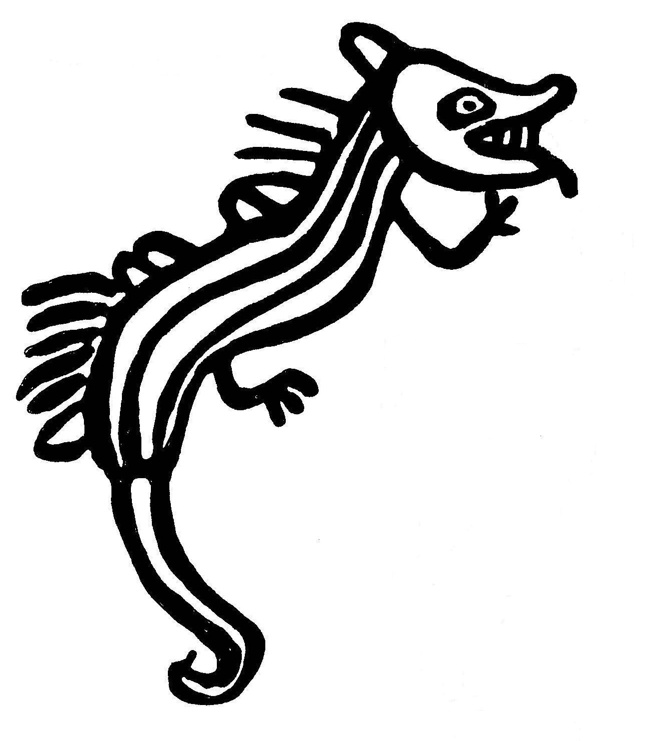 1313x1483 Rock Art Blog Unlikely At Best Cadborosaurus