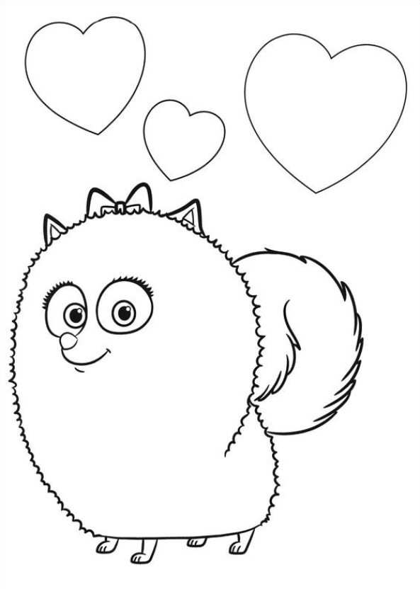 593x832 Kids N 29 Coloring Pages Of Secret Life Of Pets