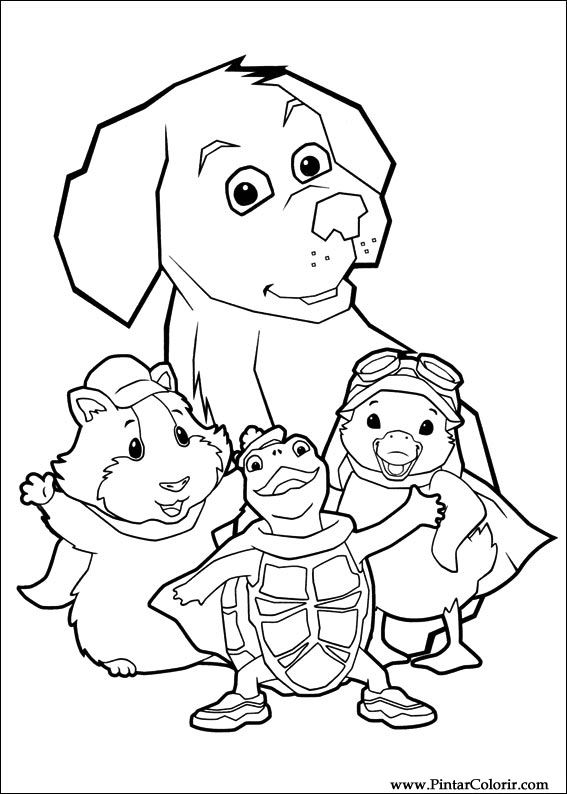 567x794 Drawings To Paint Amp Colour Wonder Pets