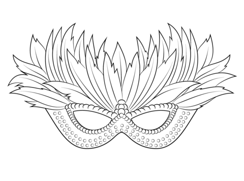 480x358 Venetian Mardi Gras Mask Coloring Page Color It Awesome