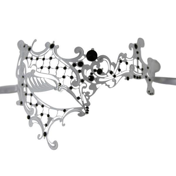 600x600 White Series Signature Phantom Of The Opera Venetian Mask