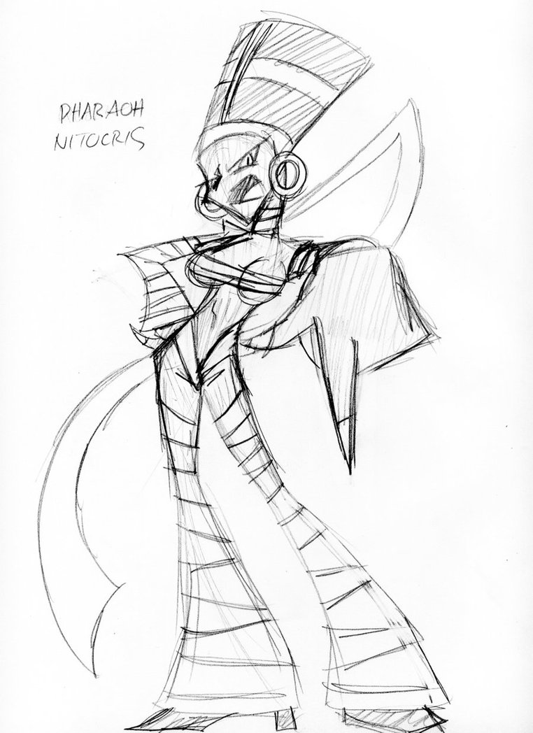 762x1048 Pharaoh Nitocris Sketch By Inspectornills