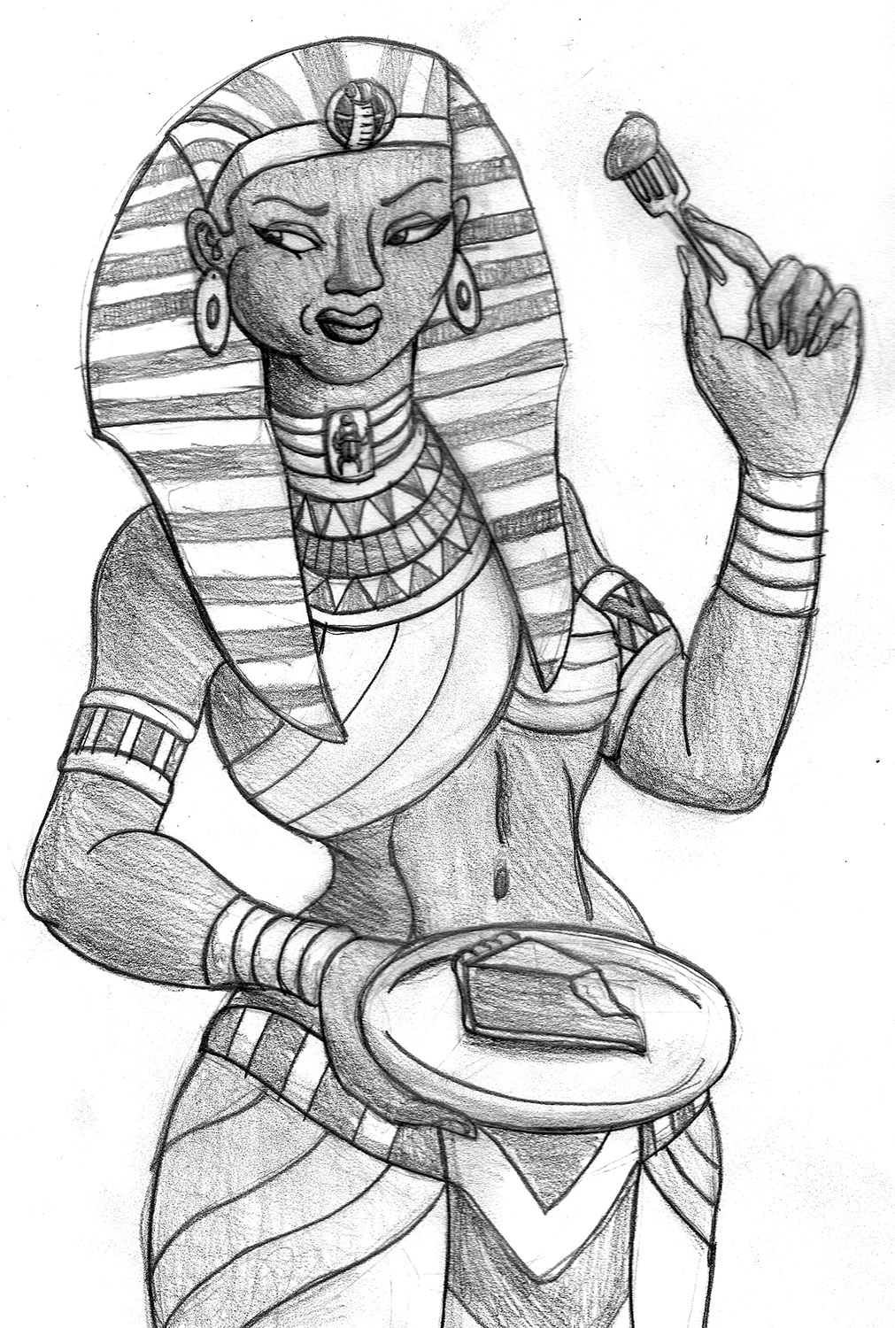 1011x1500 Pharaoh Tries Pie Tyrannoninja's Art And Writing