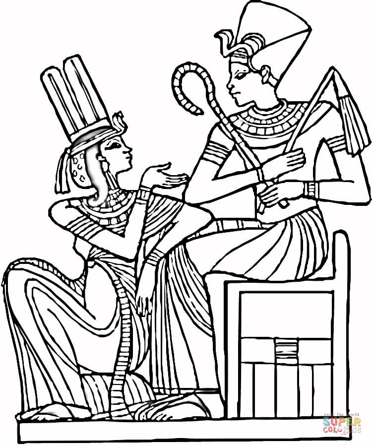 750x897 Egyptian Pharaohs Coloring Page Free Printable Coloring Pages