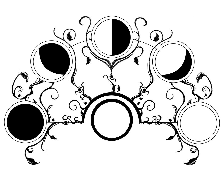 900x684 Moon Phases. Design Moon Phases