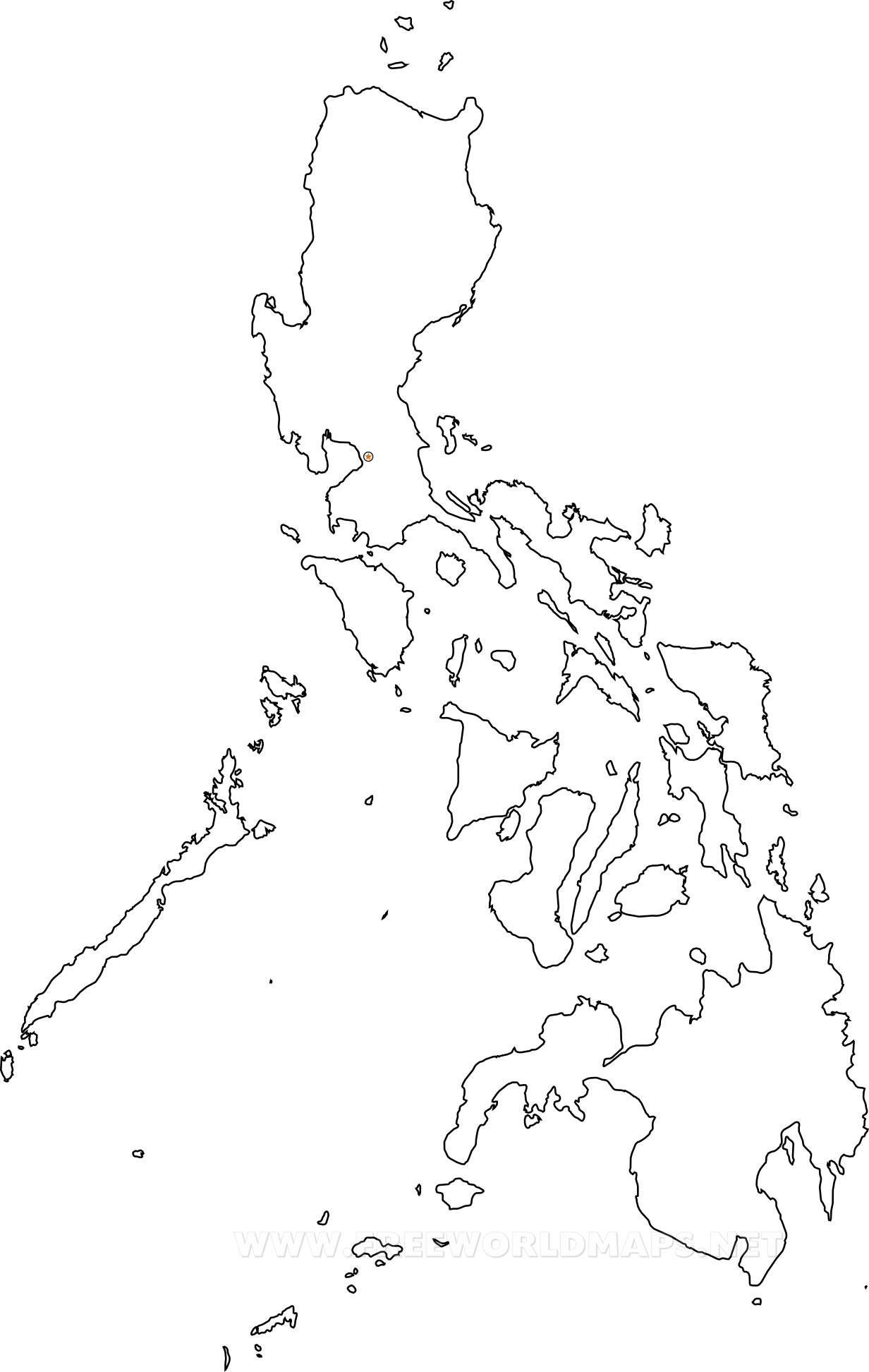 Printable Blank Map Of The Philippines - Blank Printable