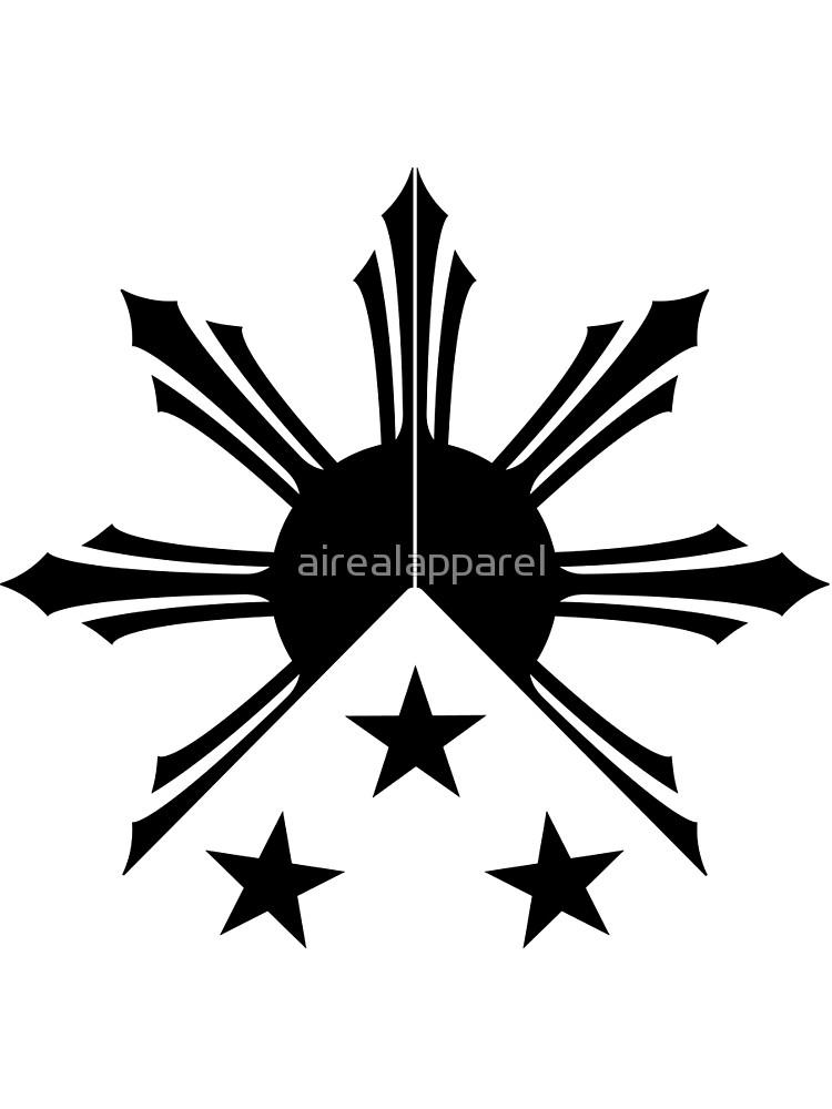 750x1000 Tribal Philippines Filipino Sun And Stars Flag Graphic T Shirt By