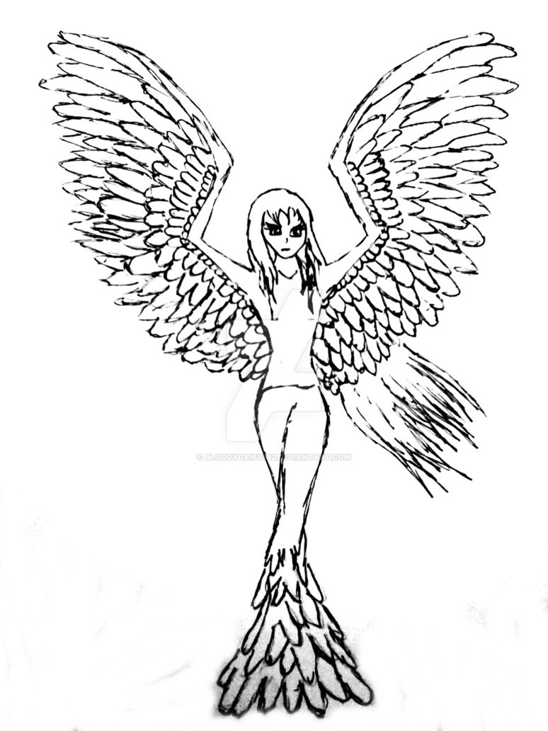 774x1032 Phoenix Girl [Drawing] By Bloodydaisy392
