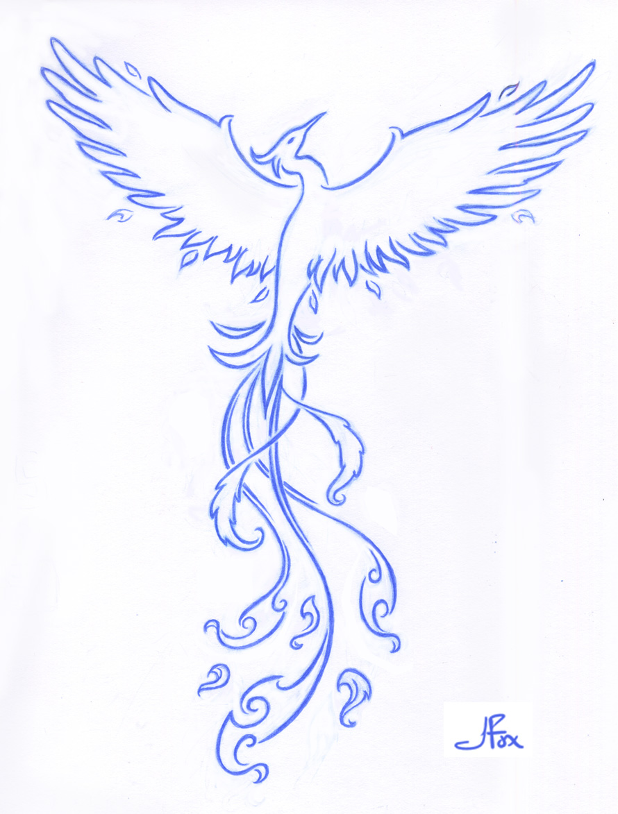 890x1173 Phoenix Tattoo. By Jessfox