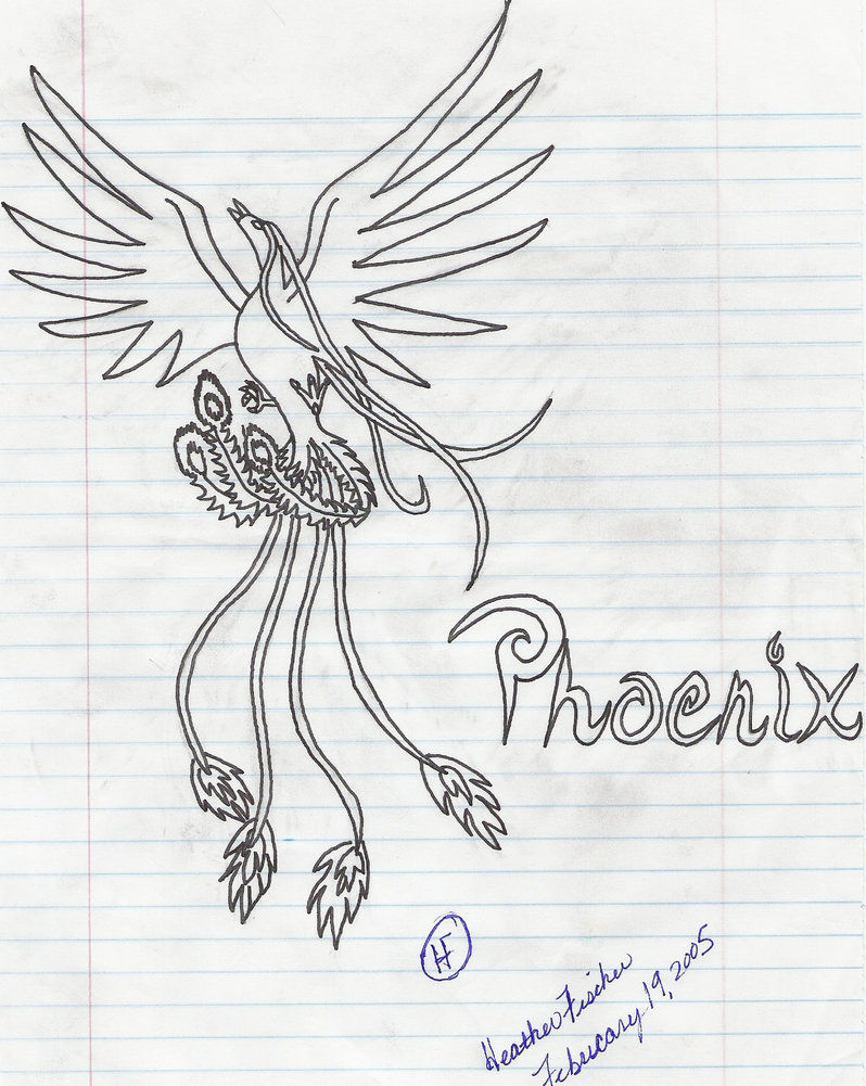 798x1001 Phoenix Drawing By Phoenixdragon