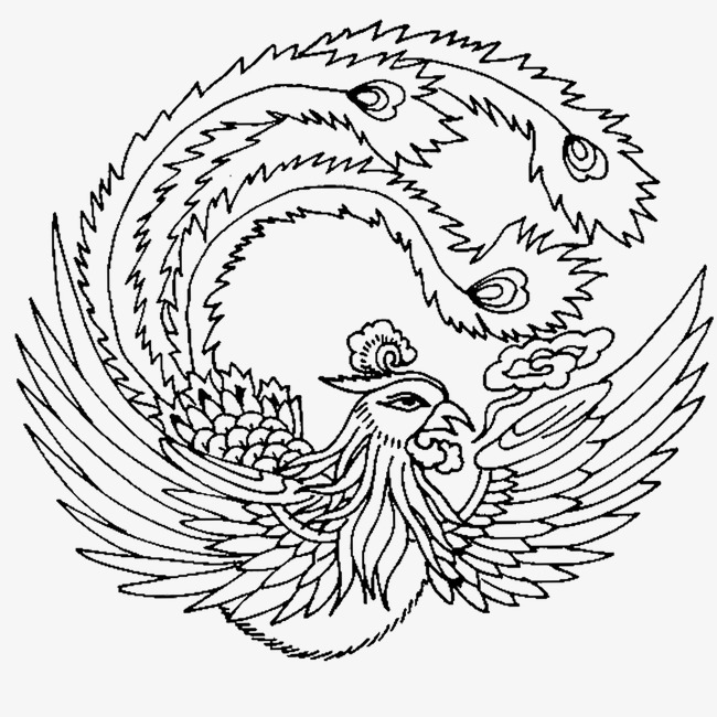 Phoenix Line Drawing at GetDrawings | Free download