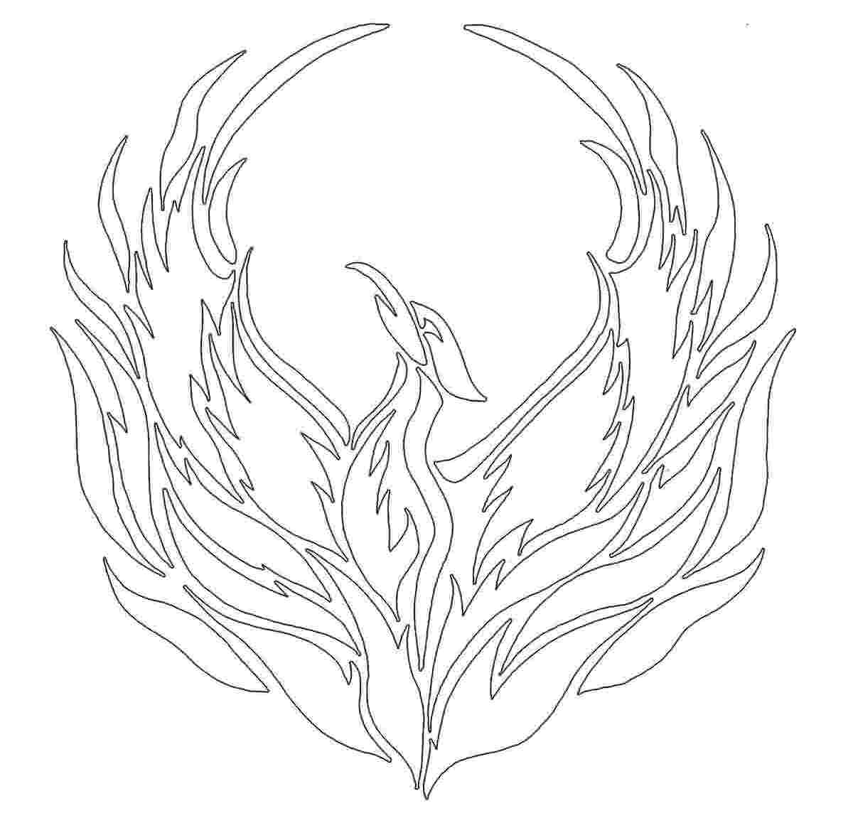 phoenix outline drawing at getdrawings | free download