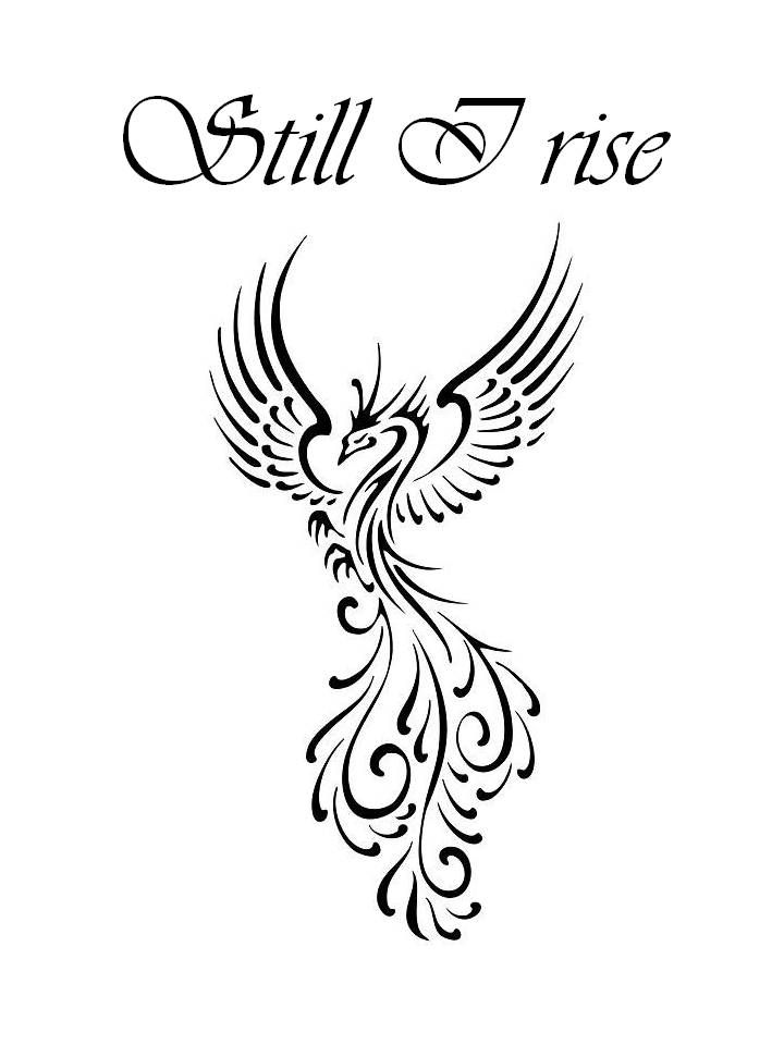 720x960 Still I Rise Phoenix Tattoo Design