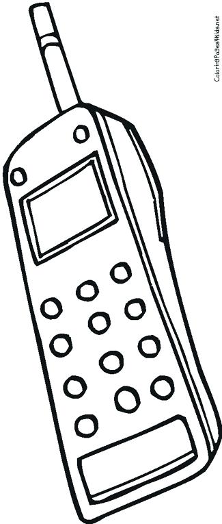 325x765 Phone Coloring Page