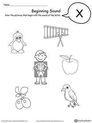 300x400 Beginning Sound Of The Letter X