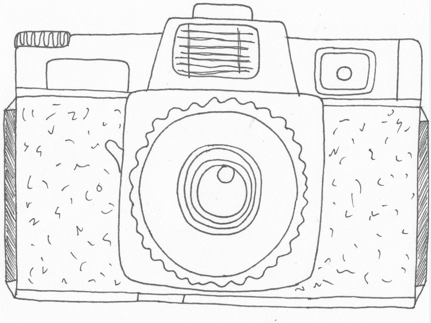 882x660 Kerrie's Illustrations Camera Drawings