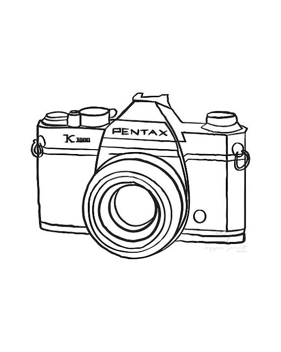 570x713 Pentax Film Camera Instant Download Printable Poster Camera
