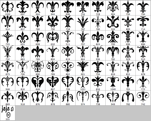 642x516 Medieval Flowers Brushes Photoshop Brushes