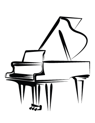 306x396 Buy Piano Sketch Cards, Pack Of 50 Music Stationery Greeting