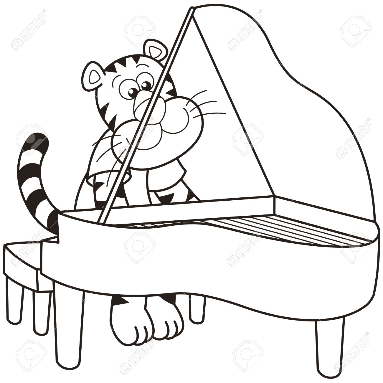 1300x1300 Piano Coloring Pictures