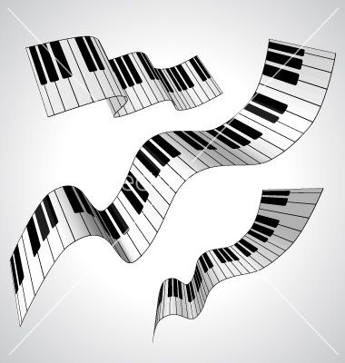 380x400 Piano Keys Art