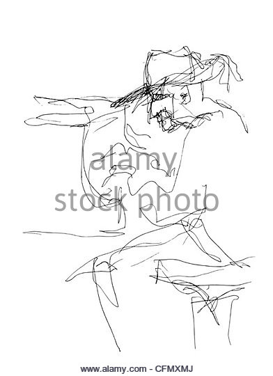 392x540 Hand Drawn Illustration Drawing Man Stock Photos Amp Hand Drawn