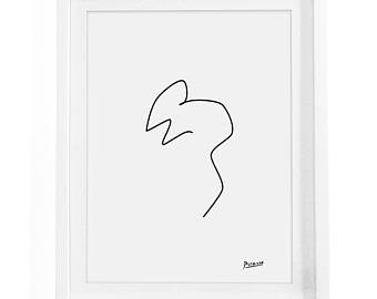 340x270 Picasso Sketch Etsy