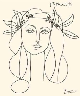 333x400 Picasso Head Of A Woman Holding Board For Future Pins