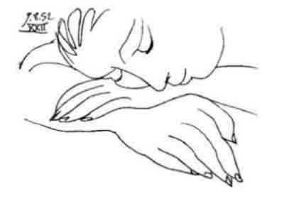 400x297 Image Detail For One Of Picasso's Famous Line Drawings Classics