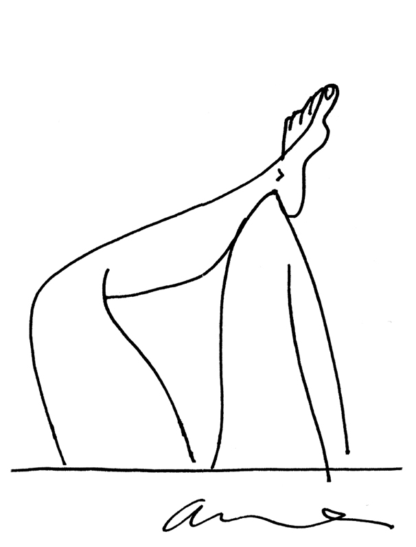 606x796 Chillaxing. Line Drawing