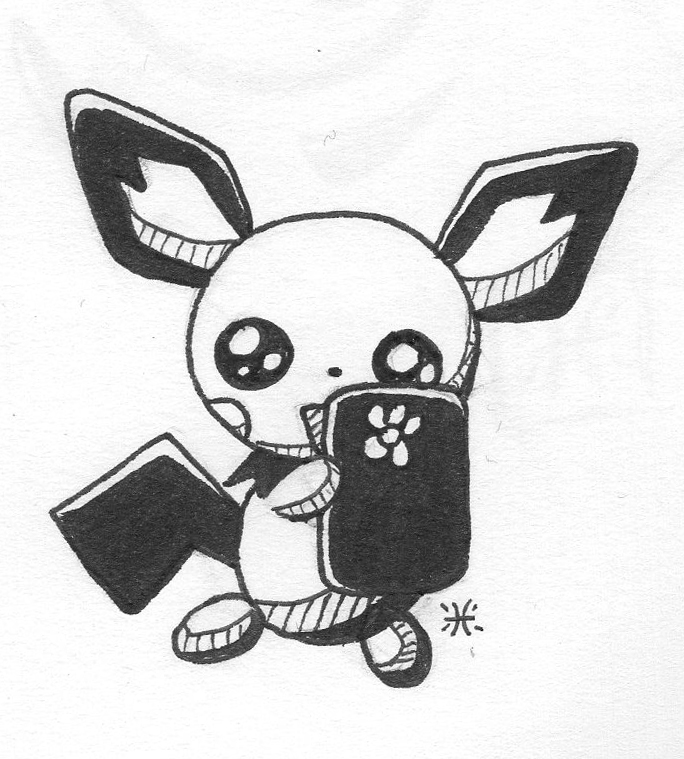 684x759 Pichu Selfie By Himeija