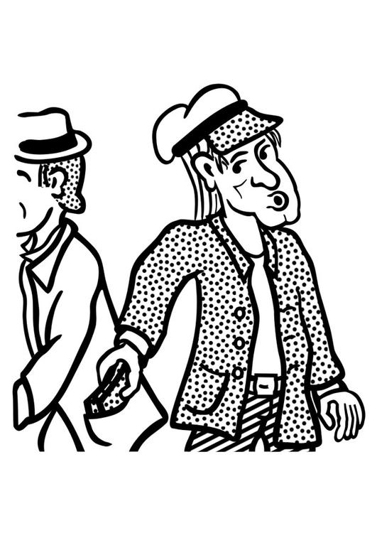 531x750 Coloring Page Pick Pocket