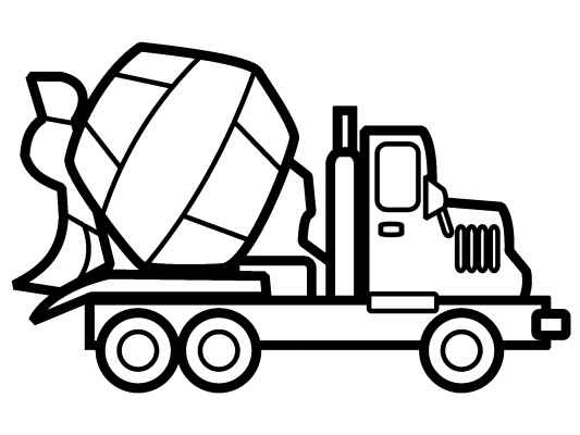 533x400 Coloring Page Car And Truck