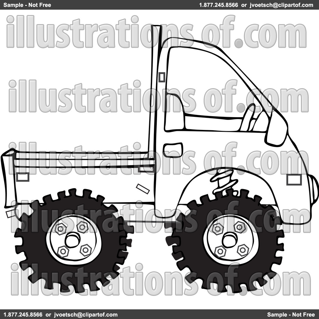 1024x1024 Pickup Truck Clipart Outline Clipart Panda