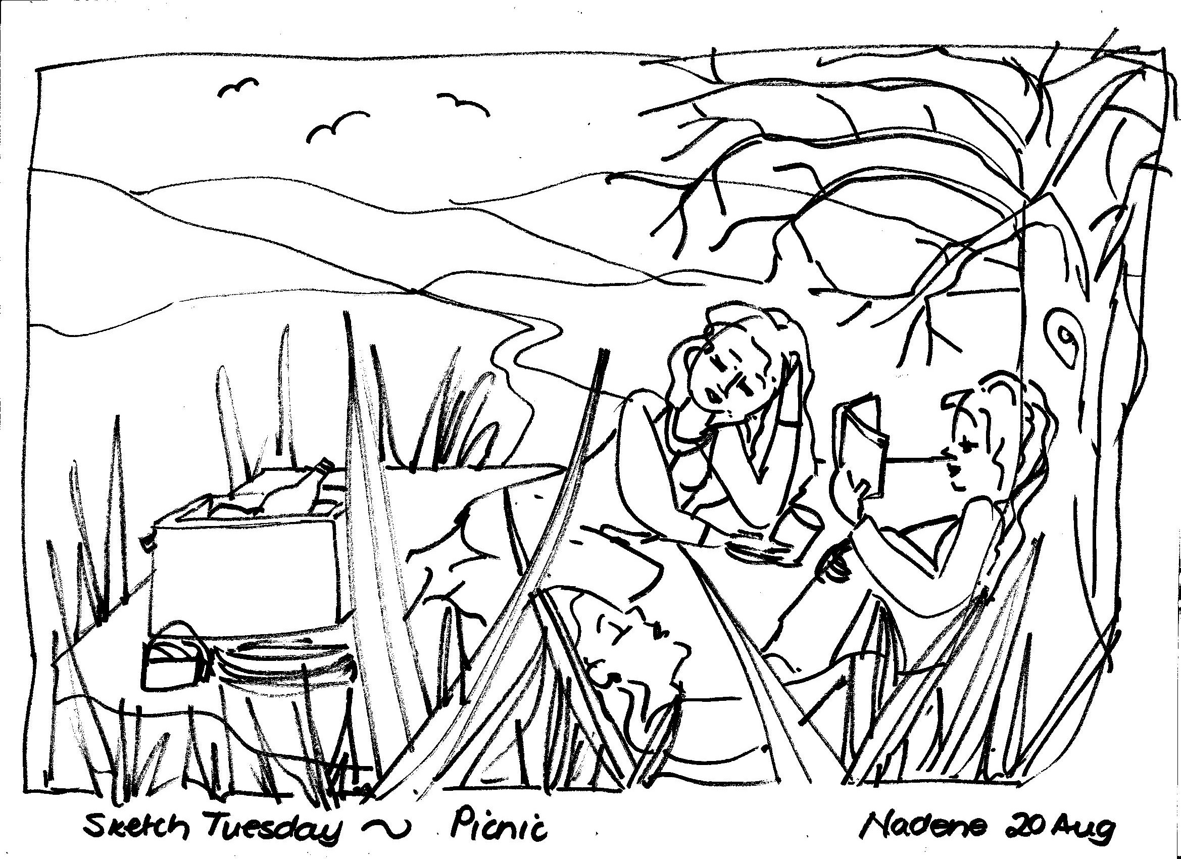 2338x1700 Sketch Tuesday ~ Picnic Amp Camping Practical Pages