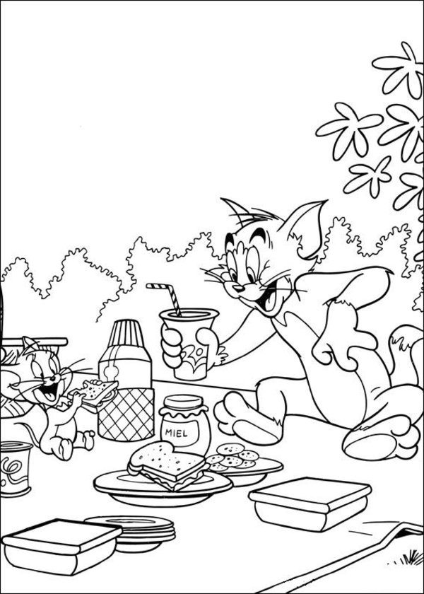 600x840 Picnic Spring Coloring Page Spring Coloring Pages