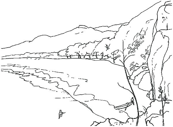 600x440 Beach Coloring Page Summer Beach Picnic Coloring Page Free