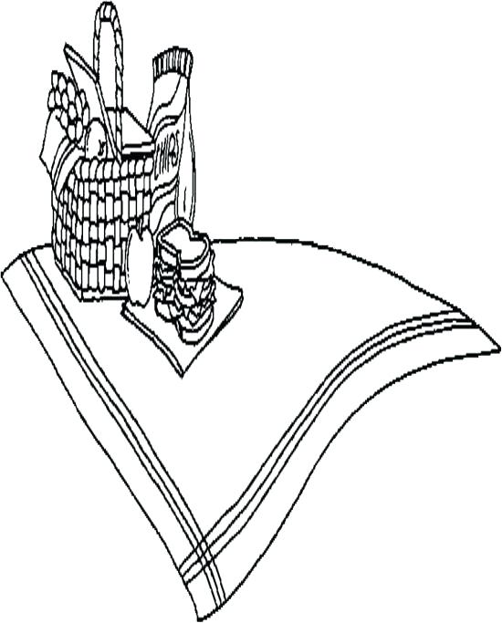 550x683 Picnic Coloring Pages Strawberry Shortcake Basket For Page Table